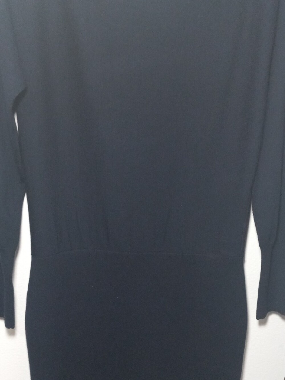 Theory Black Long-Sleeve Knit Sheath Dress - Picture 6 of 8